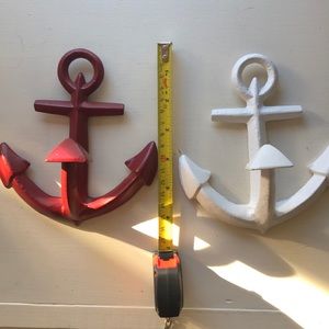 Nautical themed decorative anchor hooks